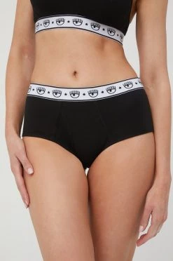 Γυναικεία Σλιπ Chiara Ferragni (2-pack) μαύρο