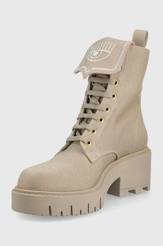 Γυναικεία Μποτάκια εργασίας Chiara Ferragni χρώμα: μπεζ, 5 Γυναικεία Μποτάκια εργασίας Chiara Ferragni χρώμα: μπεζ, - Image 3