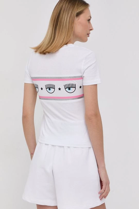 Γυναικεία Κοντομάνικο Βαμβακερό μπλουζάκι Chiara Ferragni άσπρο 4 Γυναικεία Κοντομάνικο Βαμβακερό μπλουζάκι Chiara Ferragni άσπρο - Image 2