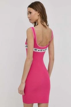 Γυναικεία Φορέματα Φόρεμα Chiara Ferragni ροζ, -Φτηνός Chiara Ferragni Κατάστημα unnamed file 1454