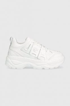 Γυναικεία Sneakers Δερμάτινα αθλητικά παπούτσια Chiara Ferragni Eye Fly άσπρο