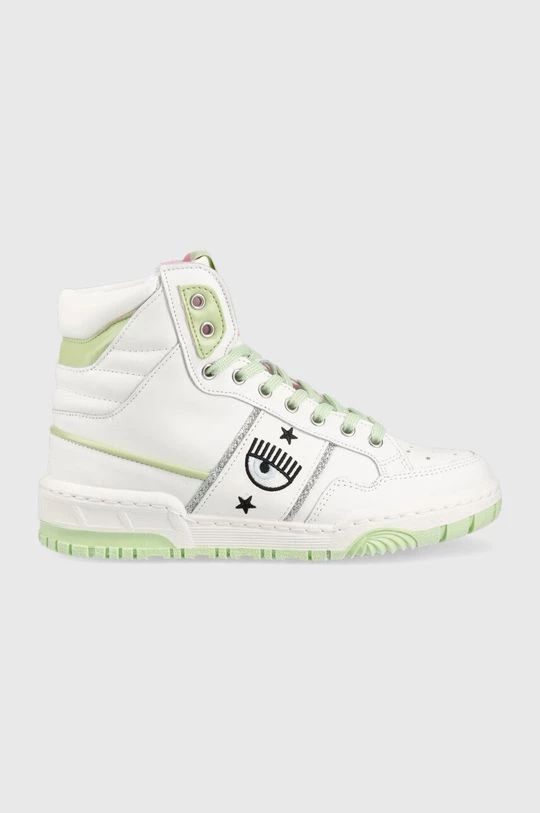 Γυναικεία Sneakers Δερμάτινα αθλητικά παπούτσια Chiara Ferragni Cf1 High άσπρο 3 Γυναικεία Sneakers Δερμάτινα αθλητικά παπούτσια Chiara Ferragni Cf1 High άσπρο