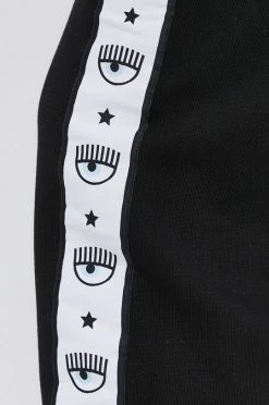 Γυναικεία Παντελόνια φόρμας Βαμβακερό παντελόνι Chiara Ferragni χρώμα: μαύρο -Φτηνός Chiara Ferragni Κατάστημα unnamed file 268