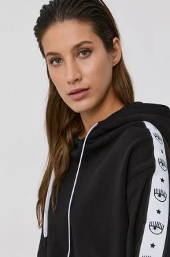 Γυναικεία Χωρίς φερμουάρ Βαμβακερή μπλούζα Chiara Ferragni χρώμα: μαύρο -Φτηνός Chiara Ferragni Κατάστημα unnamed file 287