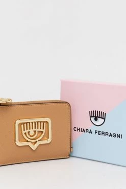Γυναικεία Πορτοφόλια Πορτοφόλι Chiara Ferragni καφέ -Φτηνός Chiara Ferragni Κατάστημα unnamed file 391