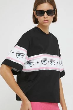 Γυναικεία Κοντομάνικο Βαμβακερό μπλουζάκι Chiara Ferragni μαύρο -Φτηνός Chiara Ferragni Κατάστημα unnamed file 400