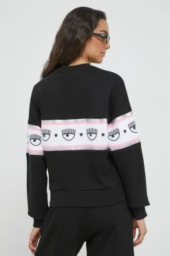 Γυναικεία Χωρίς φερμουάρ Βαμβακερή μπλούζα Chiara Ferragni χρώμα: μαύρο -Φτηνός Chiara Ferragni Κατάστημα unnamed file 415