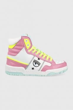 Γυναικεία Sneakers Δερμάτινα παπούτσια Chiara Ferragni ροζ