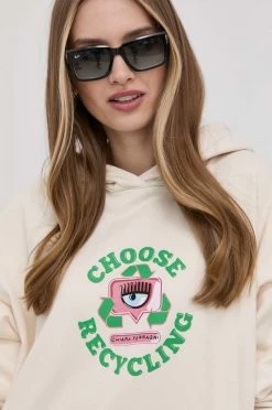 Γυναικεία Χωρίς φερμουάρ Μπλούζα Chiara Ferragni χρώμα: μπεζ, -Φτηνός Chiara Ferragni Κατάστημα unnamed file 482