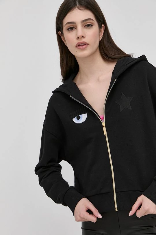 Γυναικεία Με φερμουάρ Chiara Ferragni - Βαμβακερή μπλούζα Zip Eye Star έντονο ροζ 4 Γυναικεία Με φερμουάρ Chiara Ferragni - Βαμβακερή μπλούζα Zip Eye Star έντονο ροζ - Image 2