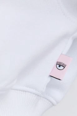 Γυναικεία Χωρίς φερμουάρ Βαμβακερή μπλούζα Chiara Ferragni χρώμα: άσπρο -Φτηνός Chiara Ferragni Κατάστημα unnamed file 530