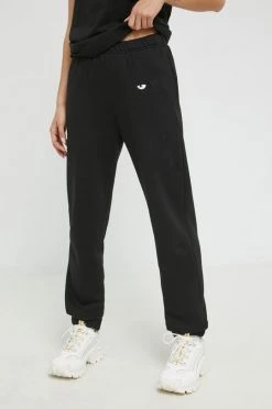 Γυναικεία Παντελόνια φόρμας Βαμβακερό παντελόνι Chiara Ferragni μαύρο