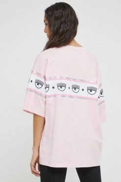 Γυναικεία Κοντομάνικο Βαμβακερό μπλουζάκι Chiara Ferragni ροζ -Φτηνός Chiara Ferragni Κατάστημα unnamed file 607