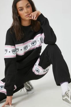 Γυναικεία Παντελόνια φόρμας Βαμβακερό παντελόνι Chiara Ferragni μαύρο -Φτηνός Chiara Ferragni Κατάστημα unnamed file 613