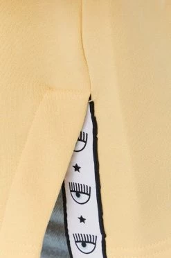 Γυναικεία Χωρίς φερμουάρ Βαμβακερή μπλούζα Chiara Ferragni χρώμα: κίτρινο, -Φτηνός Chiara Ferragni Κατάστημα unnamed file 654