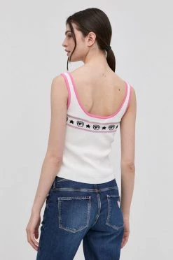 Γυναικεία Αμάνικος Chiara Ferragni - Top Logomania έντονο ροζ -Φτηνός Chiara Ferragni Κατάστημα unnamed file 696