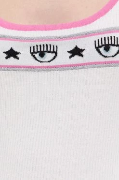 Γυναικεία Αμάνικος Chiara Ferragni - Top Logomania έντονο ροζ -Φτηνός Chiara Ferragni Κατάστημα unnamed file 698