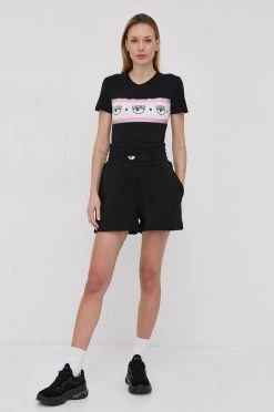 Γυναικεία Κοντομάνικο Βαμβακερό μπλουζάκι Chiara Ferragni μαύρο -Φτηνός Chiara Ferragni Κατάστημα unnamed file 712