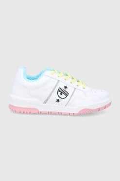 Γυναικεία Sneakers Δερμάτινα παπούτσια Chiara Ferragni άσπρο