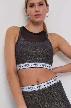 Γυναικεία Αμάνικος Top Chiara Ferragni χρώμα: μαύρο -Φτηνός Chiara Ferragni Κατάστημα unnamed file 754