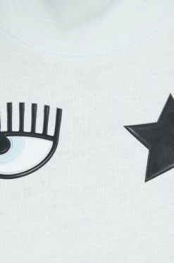 Γυναικεία Κοντομάνικο Βαμβακερό μπλουζάκι Chiara Ferragni τιρκουάζ -Φτηνός Chiara Ferragni Κατάστημα unnamed file 790