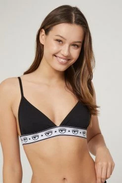 Γυναικεία Σουτιέν Chiara Ferragni μαύρο,