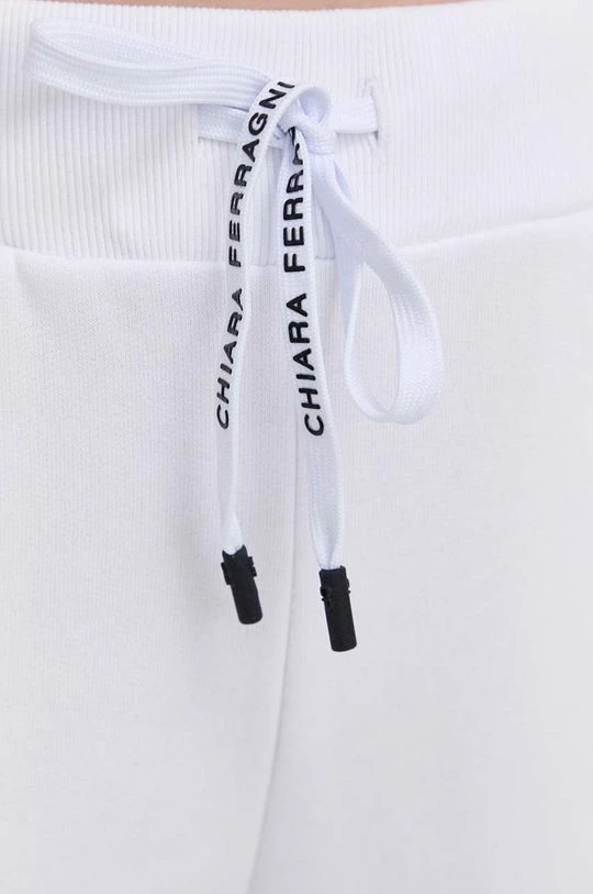 Γυναικεία Παντελόνια φόρμας Βαμβακερό παντελόνι Chiara Ferragni χρώμα: άσπρο 6 Γυναικεία Παντελόνια φόρμας Βαμβακερό παντελόνι Chiara Ferragni χρώμα: άσπρο - Image 4