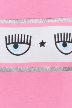 Γυναικεία Κοντομάνικο Βαμβακερό μπλουζάκι Chiara Ferragni μοβ -Φτηνός Chiara Ferragni Κατάστημα unnamed file 904