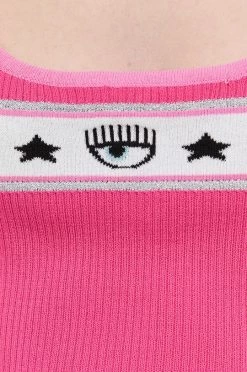 Γυναικεία Αμάνικος Chiara Ferragni - Top Logomania έντονο ροζ -Φτηνός Chiara Ferragni Κατάστημα unnamed file 909