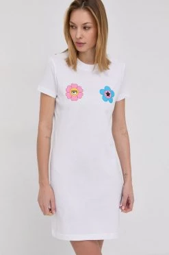 Γυναικεία Φορέματα Βαμβακερό φόρεμα Chiara Ferragni άσπρο