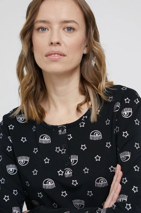 Γυναικεία Πιτζάμα Chiara Ferragni χρώμα: μαύρο 7 Γυναικεία Πιτζάμα Chiara Ferragni χρώμα: μαύρο - Image 5