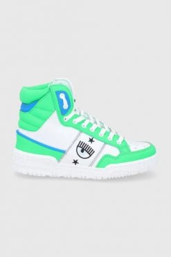 Γυναικεία Sneakers Δερμάτινα παπούτσια Chiara Ferragni πράσινο