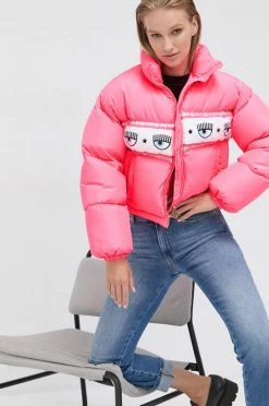 Γυναικεία Κοντά μπουφάν Μπουφάν με επένδυση από πούπουλα Chiara Ferragni χρώμα: ροζ -Φτηνός Chiara Ferragni Κατάστημα unnamed file 971