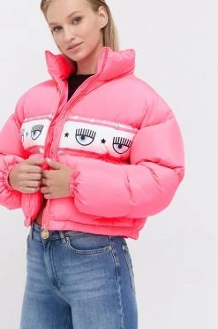 Γυναικεία Κοντά μπουφάν Μπουφάν με επένδυση από πούπουλα Chiara Ferragni χρώμα: ροζ -Φτηνός Chiara Ferragni Κατάστημα unnamed file 973