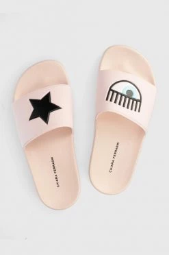 Γυναικεία Σαγιονάρες Παντόφλες Chiara Ferragni Cf Eyestar ροζ