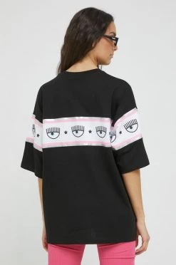 Γυναικεία Κοντομάνικο Βαμβακερό μπλουζάκι Chiara Ferragni μαύρο -Φτηνός Chiara Ferragni Κατάστημα unnamed file 981