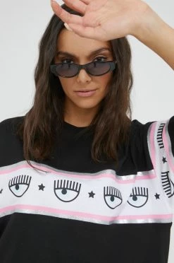 Γυναικεία Κοντομάνικο Βαμβακερό μπλουζάκι Chiara Ferragni μαύρο -Φτηνός Chiara Ferragni Κατάστημα unnamed file 982